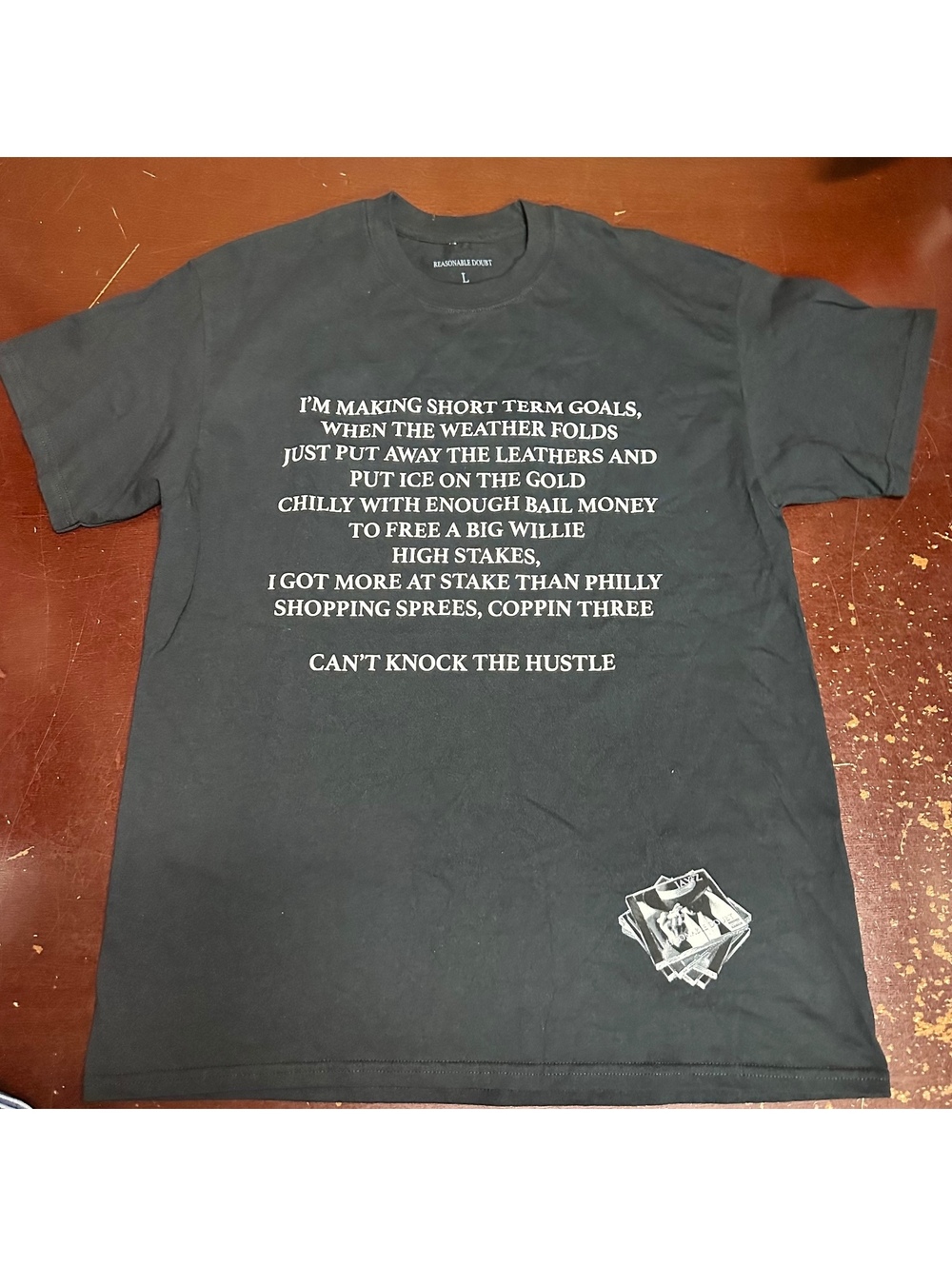 Jay-Z reasonable doubt 20th anniversary collectors T-shirt, Black, large